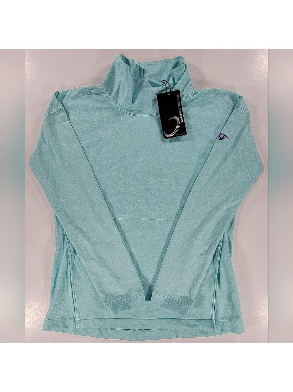 Zero Restriction Mari Mock Neck Pullover Womens XS Westchester Golf Turks Blue - Picture 1 of 11
